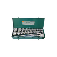 Фото товара - Набор головок 3/4 DR, 12гр SAE 7/8 --2 , 6гр 22-50мм, 27пр. JONNESWAY S04H6327S Код 048500