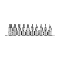 Фото товара - Набор насадок 1/2 с вставками-битами TORX® T20-T70 55мм 10пр. OMBRA 912910 Код 055611
