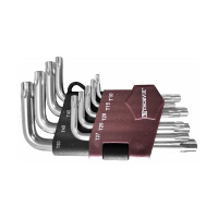 Фото товара - Набор ключей торцевых TORX® коротких, Т10-T50, 9пр. Thorvik TKS9S Код 053110