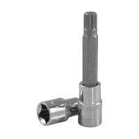Фото товара - Насадка торцевая 1/2 DR с вставкой-битой SPLINE, M14, 100мм OMBRA 121714 Код 055747