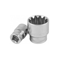 Фото товара - Головка торцевая SUPER TECH 1/2 DR, 18мм,11/16 ,E22 JONNESWAY S68H4118 Код 046215
