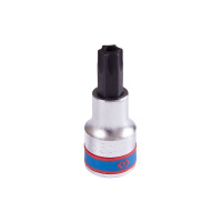Фото товара - Насадка (бита) торцевая 1/2 Torx T55 L = 60мм с отверстием KING TONY 402755