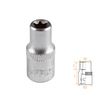 Фото товара - Головка торцевая TORX Е-стандарт 1/4 , E7 AFFIX AF00023007