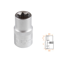 Фото товара - Головка торцевая TORX Е-стандарт 1/2 , E16 AFFIX AF00043016