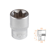 Фото товара - Головка торцевая TORX Е-стандарт 1/2 , E24 AFFIX AF00043024