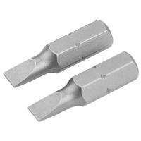 Фото товара - Набор вставок (бит) торцевых 1/4 Slotted 6,5х1,2мм 25мм 2пр. TOLSEN TT20207