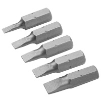 Фото товара - Набор вставок (бит) торцевых 1/4 Slotted 3-6,5мм 25мм 5пр. TOLSEN TT20285