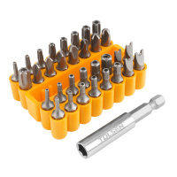 Фото товара - Набор вставок (бит) 1/4 Security hex TorxTR Spaner Torg-Set Tri-Wing 33пр. TOLSEN TT20369