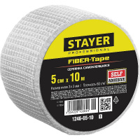 Фото товара - Самоклеящаяся серпянка 3х3мм 5смх10м FIBER-Tape STAYER 1246-05-10_z01