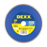 Фото товара - Сплошной алмазный диск 5х2.1мм) (22.2мм 180мм Clean Aqua Cut DEXX 36703-180