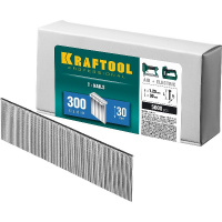 Фото товара - Гвозди для нейлера 5000шт тип 18GA (47/300/F) 30мм KRAFTOOL 31785-30