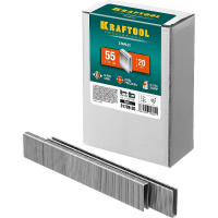 Фото товара - Скобы для степлера 5000шт тип 18GA (55/90/C) 20мм KRAFTOOL 31789-20