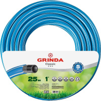 Фото товара - Поливочный шланг армированый трёхслойный 15атм 25м 1 Classic GRINDA 8-429001-1-25_z02