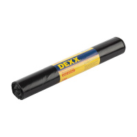 Фото товара - Мусорные мешки черные 10шт 120л DEXX 39151-120