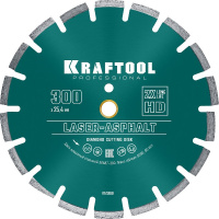 Фото товара - Сегментный алмазный диск 10х3.2мм) (25.4/20мм 300мм Laser-Asphalt KRAFTOOL 36687-300