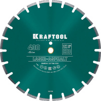 Фото товара - Сегментный алмазный диск 10х3.4мм) (25.4/20мм 400мм Laser-Asphalt KRAFTOOL 36687-400