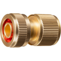 Фото товара - БРС для шланга из латуни с автостопом 1/2 BC-12A GRINDA 8-426129_z02