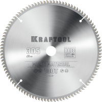 Фото товара - Пильный диск по алюминию 100Т 305х30мм Multi Material KRAFTOOL 36953-305-30
