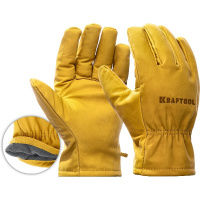 Фото товара - Кожаные перчатки от мех. воздействий XL EXTREM KRAFTOOL 1136-XL