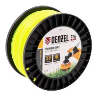 Фото товара - Леска для триммера круглая 2,0мм*276м на DIN катушке FLEX CORD Denzel 96269