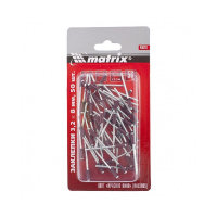 Фото товара - Заклепки 3.2х8мм RAL 3005 красное вино 50шт Matrix 40678