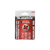 Фото товара - Плашка М10х1.25мм Р6М5 Matrix 77091