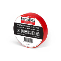Фото товара - Изолента ПВХ Heavy Duty 19х0.18х20 (красн) Fortisflex 90821