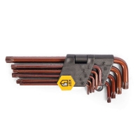 Фото товара - Набор ключей TORX КТ-9-S2 (Т10-Т50) серия KBT-PROFESSIONAL КВТ 82178
