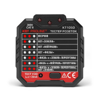 Фото товара - Тестер розеток и УЗО KT 105D серия PROLINE КВТ 79135