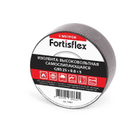 Фото товара - Изолента самослипающаяся СЛП 25х0.8х5 (черн) Fortisflex 91604