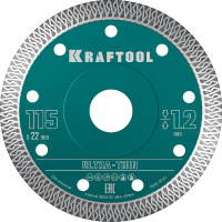 Фото товара - Ультратонкий алмазный диск ULTRA-THIN 115х1.2мм KRAFTOOL 36685-115