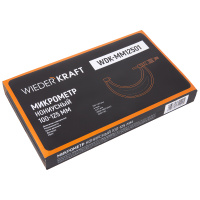 Фото товара - Микрометр нониусный 100-125мм 0,01мм WIEDERKRAFT WDK-MM12501