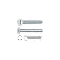 Фото товара - Болт М10х80мм шестигр. цинк кл.пр. 8.8 DIN 933 2шт в зип-локе STARFIX SMZ2-74647-2