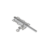 Фото товара - Задвижка дверная 110мм белый цинк STARFIX SMP-75996-1