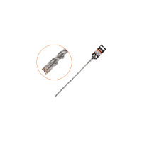 Фото товара - 8х250х310мм бур сверло SDS-plus QUA O-X бур по бетону крестовая пластина GEPARD GP1208-310