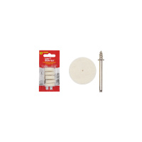 Фото товара - Полировальный круг 25мм + держатель WORTEX ETFP3225018