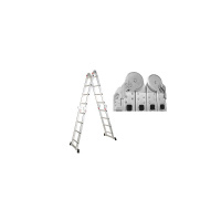 Фото товара - Лестница алюм. многофункц. 4х6ступ. стрем.-330см лестн.-680см 15,8кг STARTUL ST9732-06