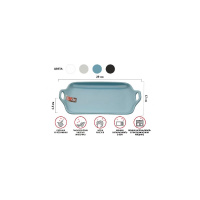 Фото товара - Блюдо керамическое 29х17х4.5см серия ASIAN голубое PERFECTO LINEA 17-102902