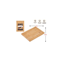 Фото товара - Доска разделочная из бамбука прямоугольная 28х20см BAMBOO PERFECTO LINEA 38-282000