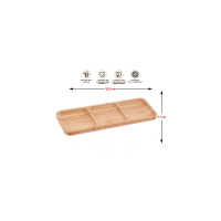 Фото товара - Менажница бамбуковая 32.5х11см BAMBOO PERFECTO LINEA 38-325115