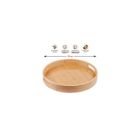 Фото товара - Поднос бамбуковый круглый 35см BAMBOO PERFECTO LINEA 38-350000