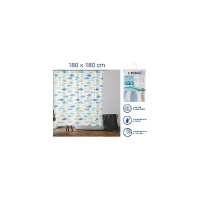 Фото товара - Шторка для ванной 12 колец в комплекте 180x180см Secret рыбки PERFECTO LINEA 36-118007