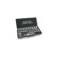 Фото товара - Набор головок 1/4 1/2 5-32мм 34предм. 6гр. метал.кейс TOPTUL GCAD3402