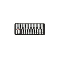 Фото товара - Набор-сет головок 1/2 удлин. 8-32мм 22шт 434х176мм TOPTUL GAAT2202