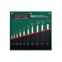 Фото товара - Набор ключей накидн. 75° 10шт в сумке цвет:зелёный TOPTUL GRAI1001