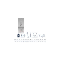Фото товара - Лестница алюм. 3-х секц. 250/631/264см 3х10ступ. 15,3кг PRO STARTUL ST9942-10
