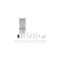 Фото товара - Лестница алюм. 3-х секц. 275/709/290см 3х11ступ. 16,6кг PRO STARTUL ST9942-11