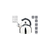 Фото товара - Чайник со свистком нержавеющая сталь 4.0л Classic Breakfast PERFECTO LINEA 52-335003