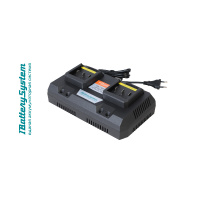 Фото товара - зарядное устройство 1BatterySystem 18В 2 x 4А для двух батарей Sturm! SBC1822