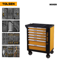 Фото товара - Набор инструментов BOXER в черной тележке 157пр. TOLSEN TT85415